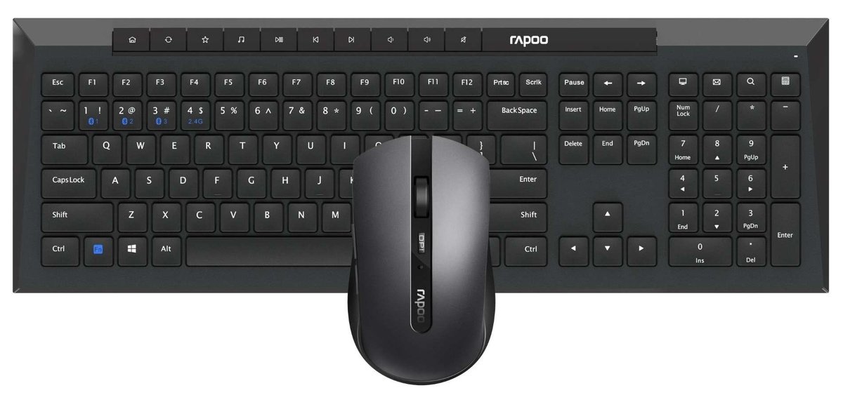Multi-mode wireless keyboard and mouse combo - Rapoo | Buy Online in South Africa