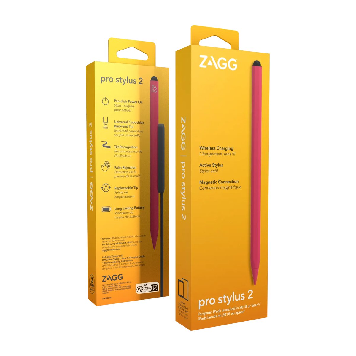 ZAGG-Pro Stylus 2-Universal Stylus-Pink- Wirelessly charged | Buy Online in South Africa
