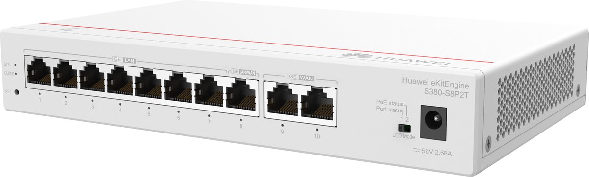 S380 S8P2T 2*GE WAN 8*GE LAN(PoE+ 124W) up to 350 users forwarding performance 2Gbps | Buy Online in South Africa