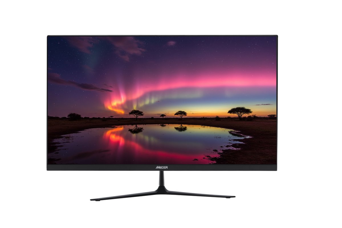 MECER 27" 16X9 FULL HD 1920X1080 LED MONITOR BLK HDMI+VGA (excludes Dedicated Power Cord) - Mecer | Buy Online in South Africa