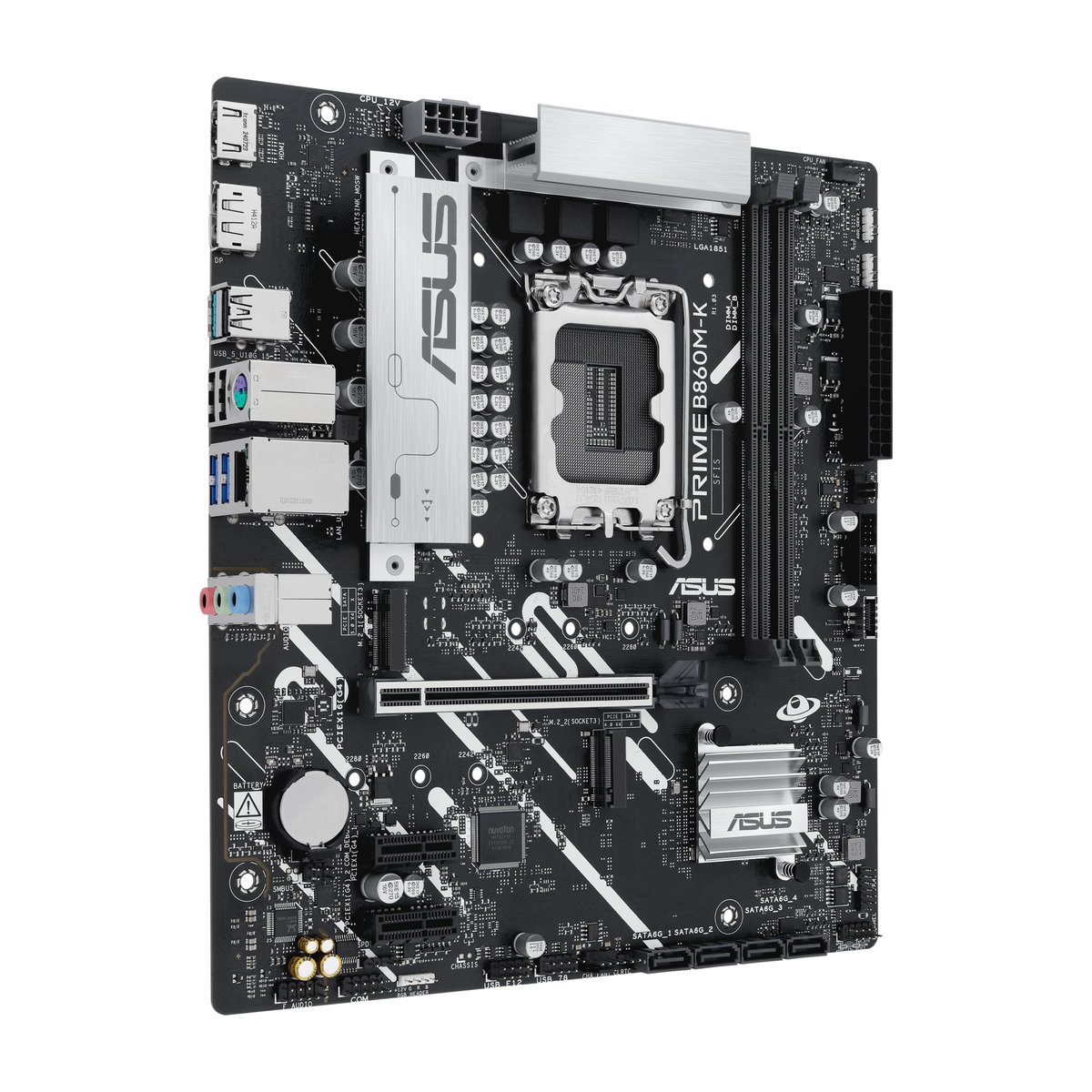 ASUS Motherboard/mATX/LGA1851/2xDDR5/Max 128GB/2xM.2/4xSATA/1xPCIe4*16/2xPCIe4*1/1xHDMI/1xDP/RAID - Asus | Buy Online in South Africa