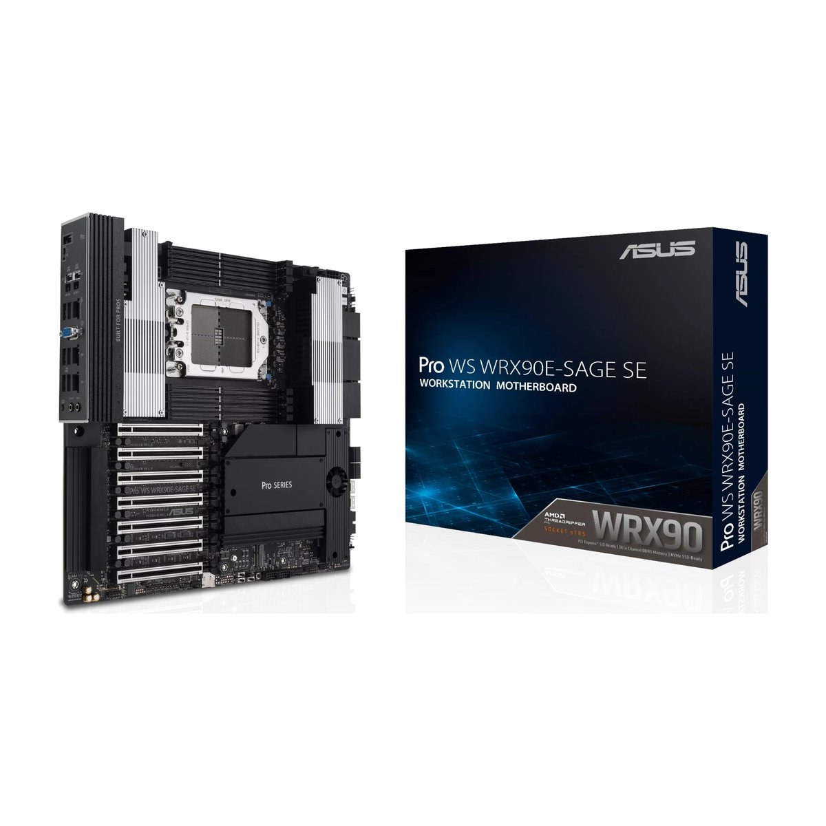 ASUS Motherboard/ATX/TR5/8xRDIMM/DDR5 ECC/1xDP/1xHDMI 6xPCIe5x16/1xPCIe5x1(x8mode)/4xM.2/2xSlimSAS/4xSATA/RAID | Buy Online in South Africa
