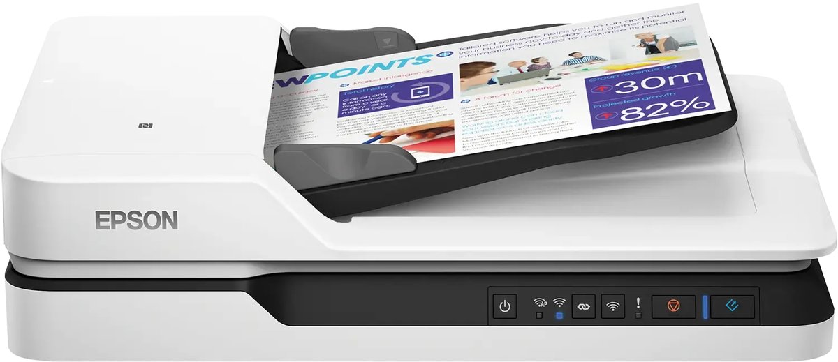 Epson WorkForce DS-1660W-Flatbed with ADF, A4, Passport scan, Duplex 1200x1200DPI, 25ppm - Epson | Buy Online in South Africa