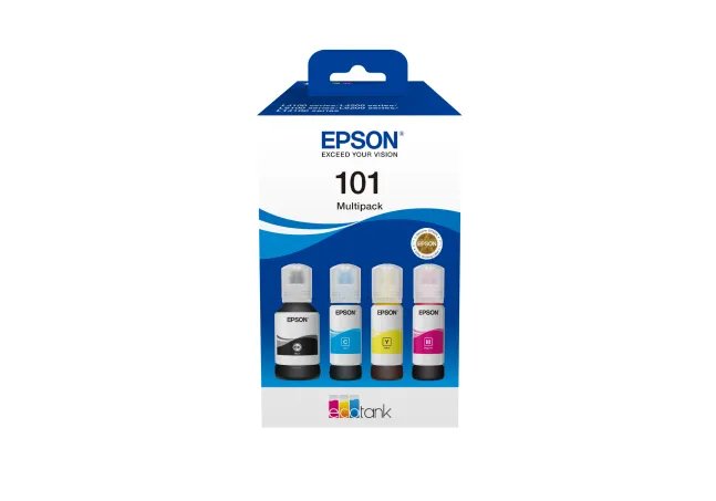 Epson 101 Ecotank Multipack ink bottle (337ml). Black 7500 pgs & 6000 pages each colour @ 5% coverage. - E | Buy Online in South Africa