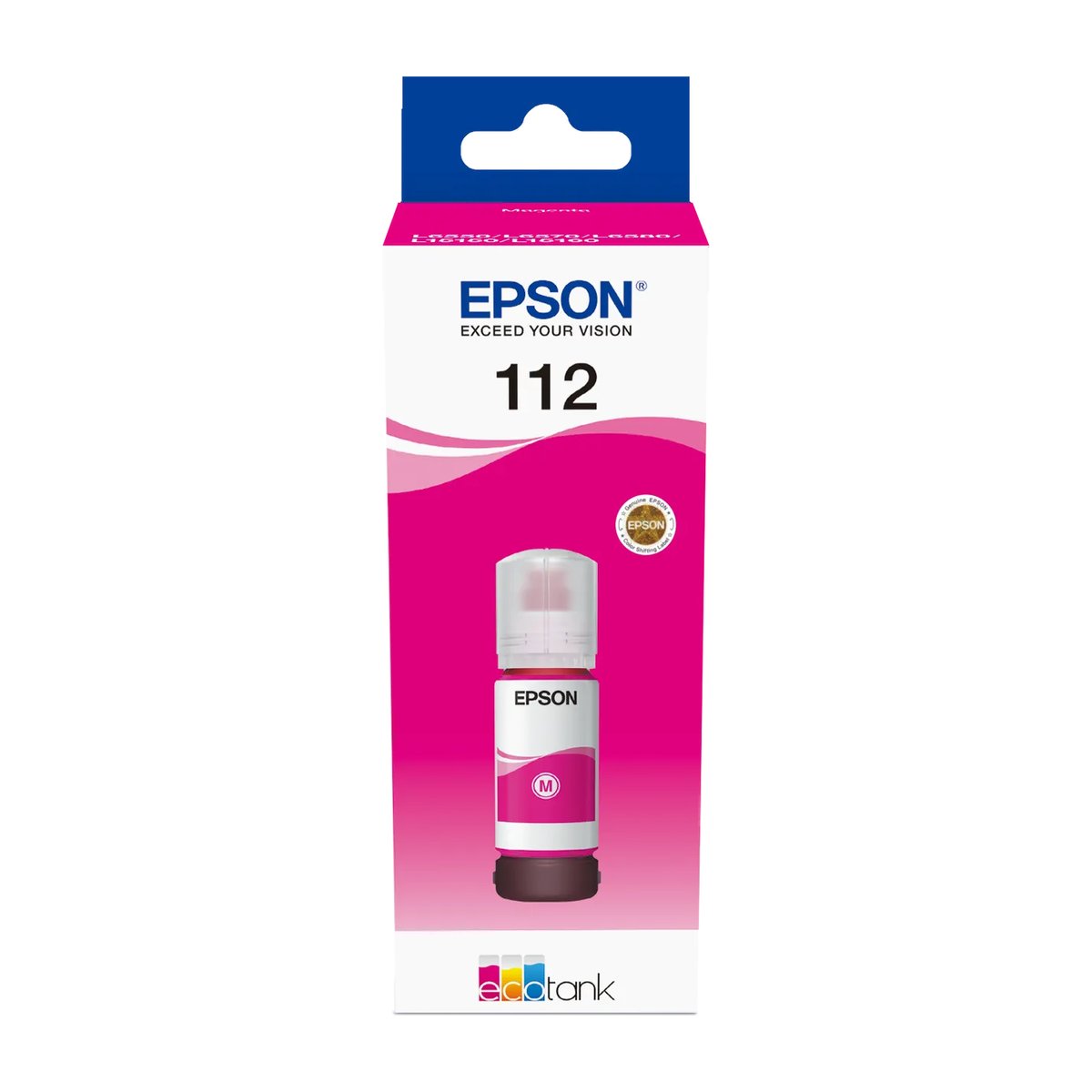 Epson 112 EcoTank Pigment Magenta ink bottle (70 ml). 6000 pages @ 5% coverage - Epson | Buy Online in South Africa