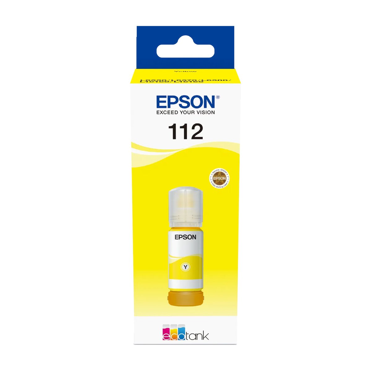 Epson 112 EcoTank Pigment Yellow ink bottle (70 ml) 6000 pages @ 5% coverage - Epson | Buy Online in South Africa