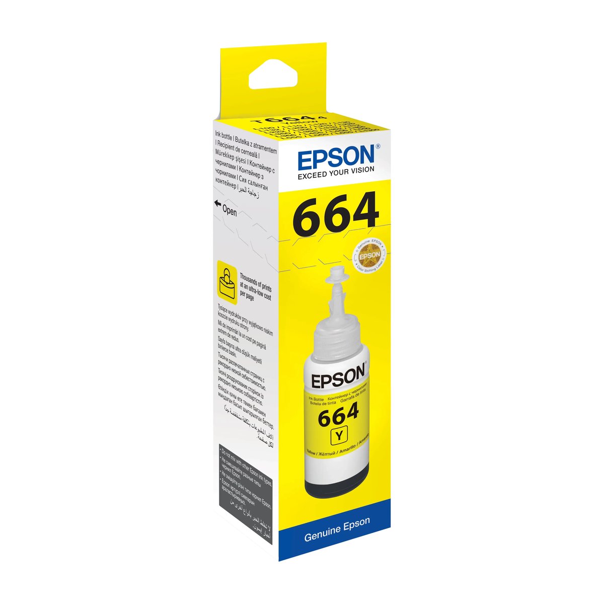 Epson T6644 Ecotank Yellow ink bottle (70ml). 7500 pages @ 5% coverage - Epson | Buy Online in South Africa