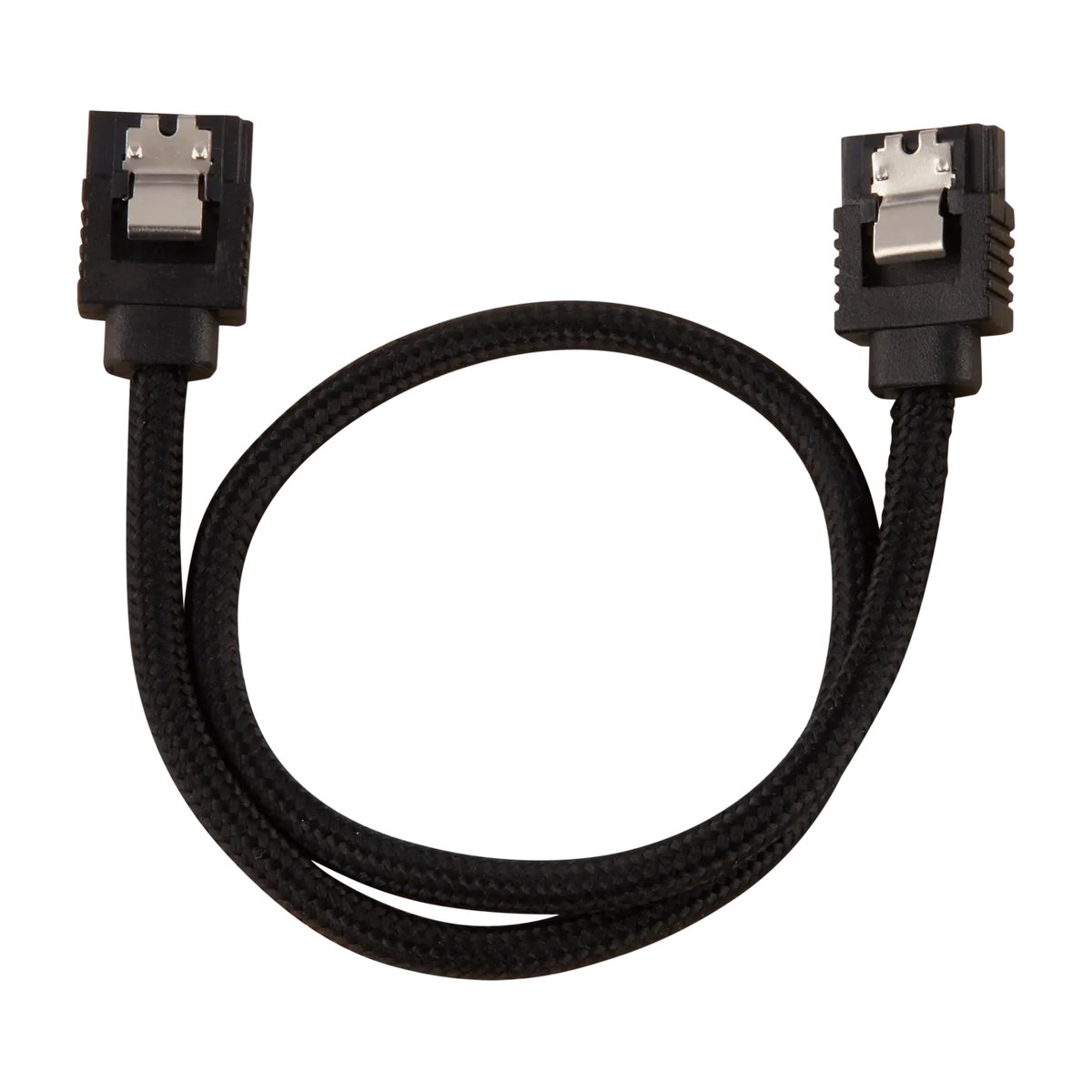 Corsair Premium Sleeved SATA Data Cable Set with Straight Connectors, Black, 30cm - Corsair | Buy Online in South Africa