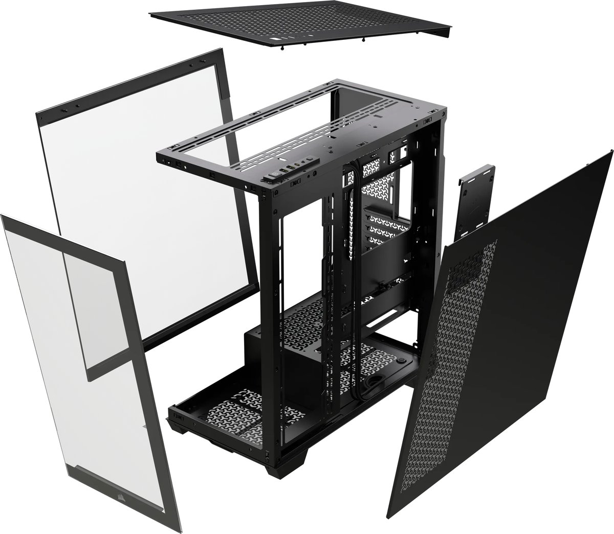 3500X Tempered Glass Black Mid-Tower PC Case, 2x 3.5", 2x 2.5" Drive Bays | Buy Online in South Africa