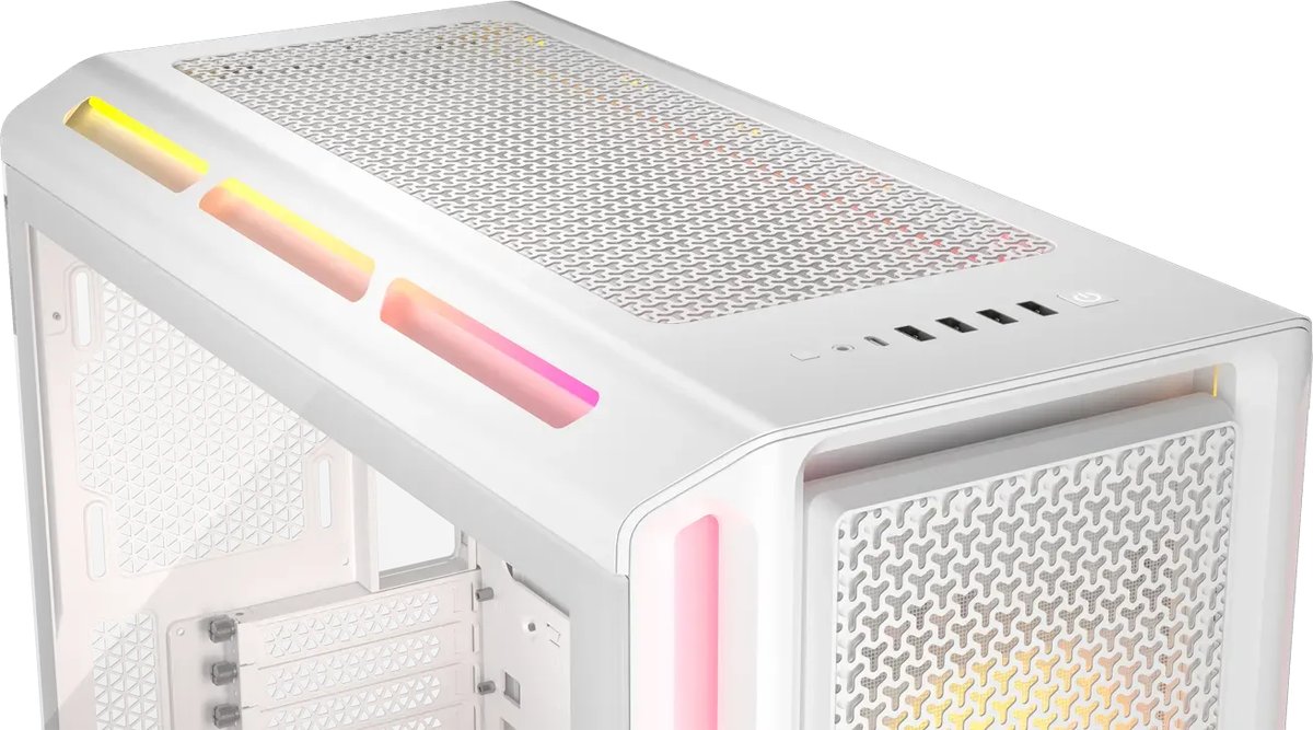 Corsair iCUE LINK 5000T LX RGB Mid-Tower PC Case, White - Corsair | Buy Online in South Africa