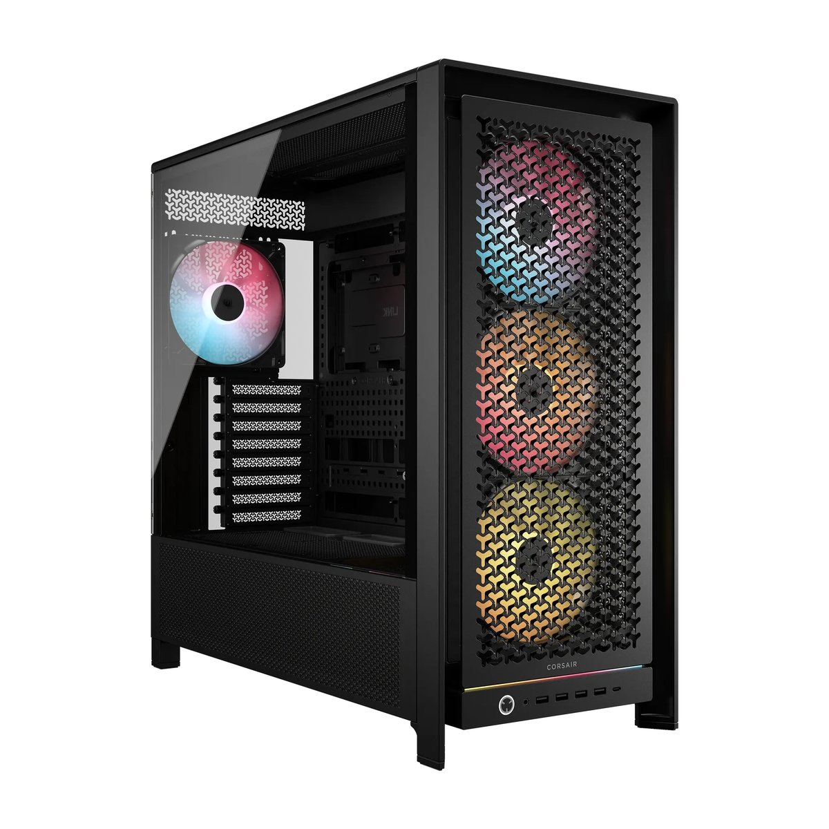 FRAME 5000D RS ARGB Mid-Tower PC Case, 4x RS140 ARGB Fans, 2x 2.5", 1x 3.5", Black | Buy Online in South Africa
