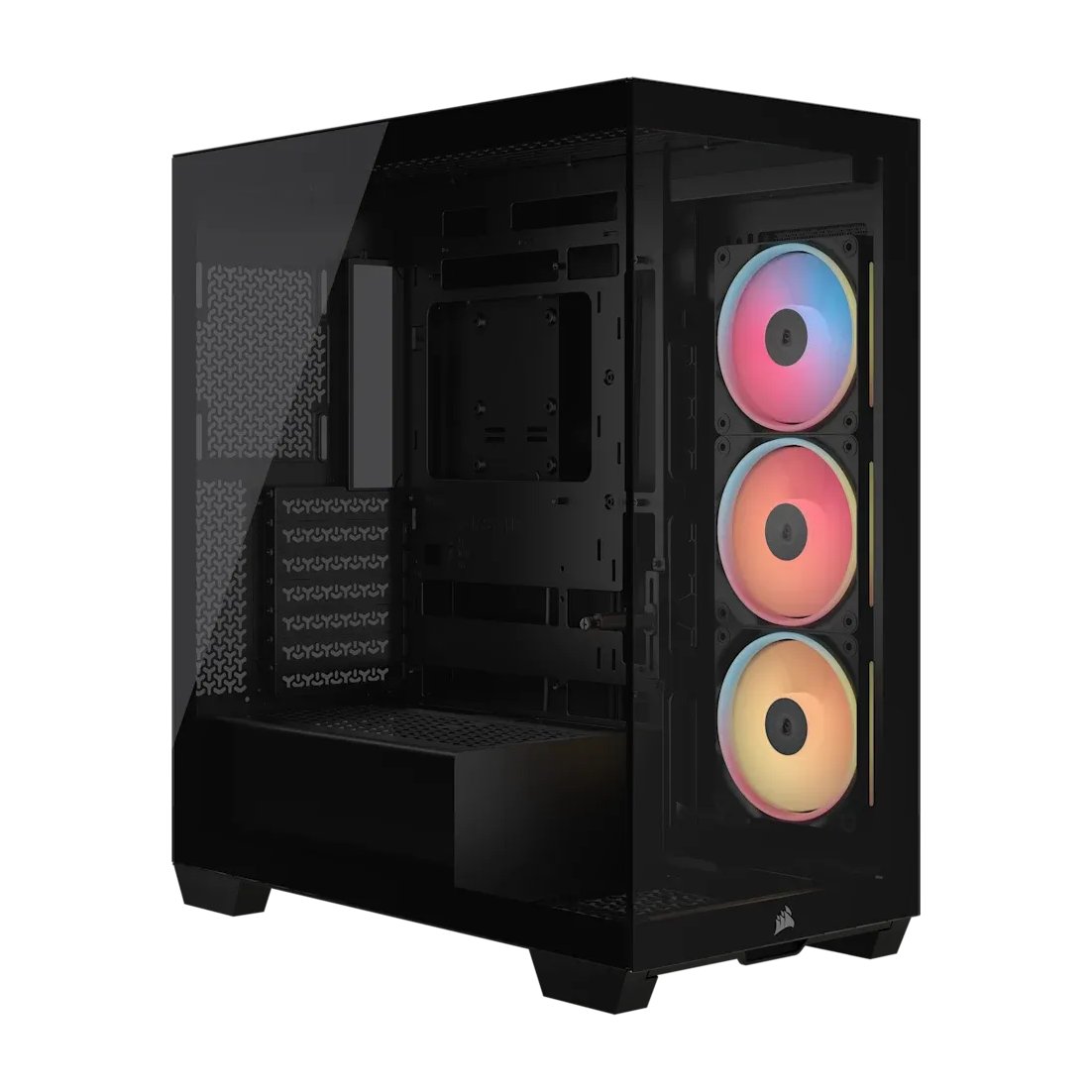 3500X LX-R RGB iCUE LINK Tempered Glass Mid-Tower PC Case, 3x Fans included, 2x 2.5", 2x 3.5", Black | Buy Online in South Africa