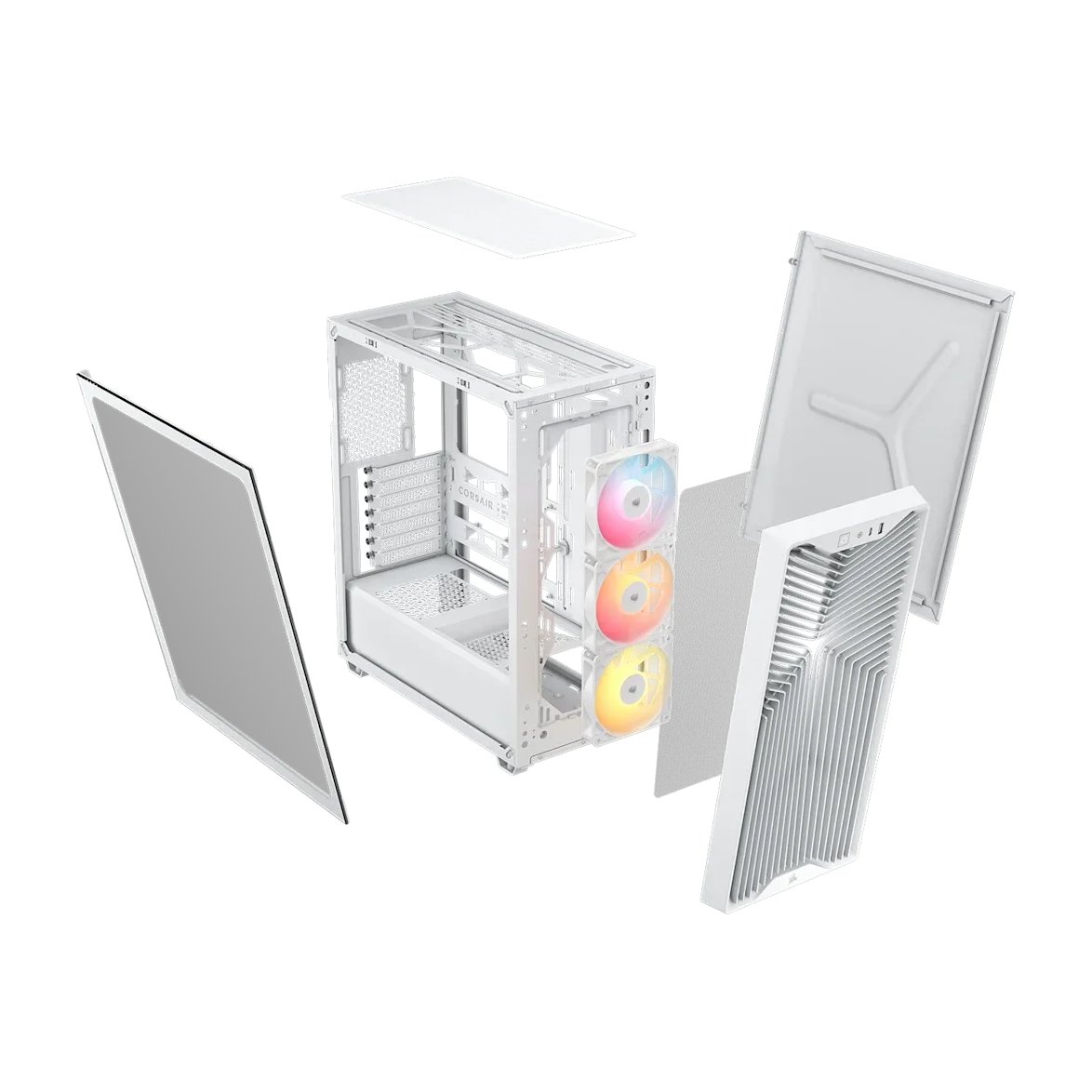 3200D RS ARGB Mid-Tower PC Case, 3x RS120 ARGB fans incl – White | Buy Online in South Africa