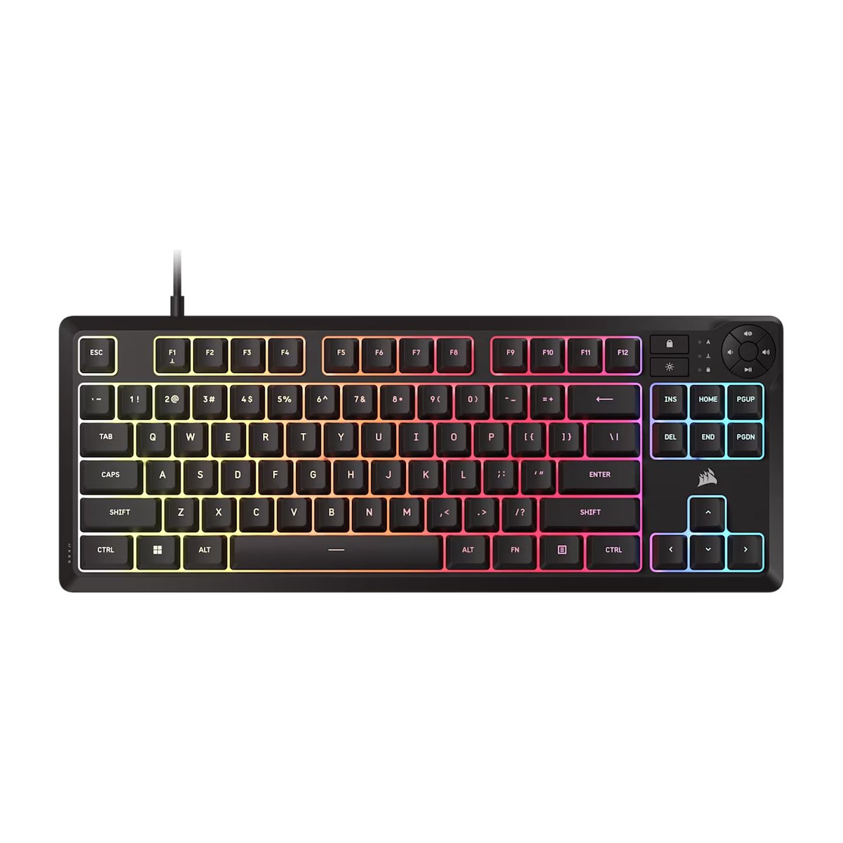 Corsair K55 CORE TKL RGB Wired Gaming Membrane Keyboard with 8-Zone RGB Backlighting – Black - Corsair | Buy Online in South Africa