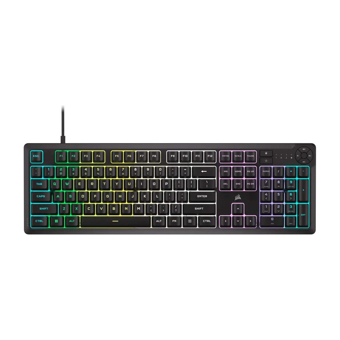 Corsair K55 Core Gaming Keyboard, Backlit Zoned RGB LED, Rubberdome - Corsair | Buy Online in South Africa