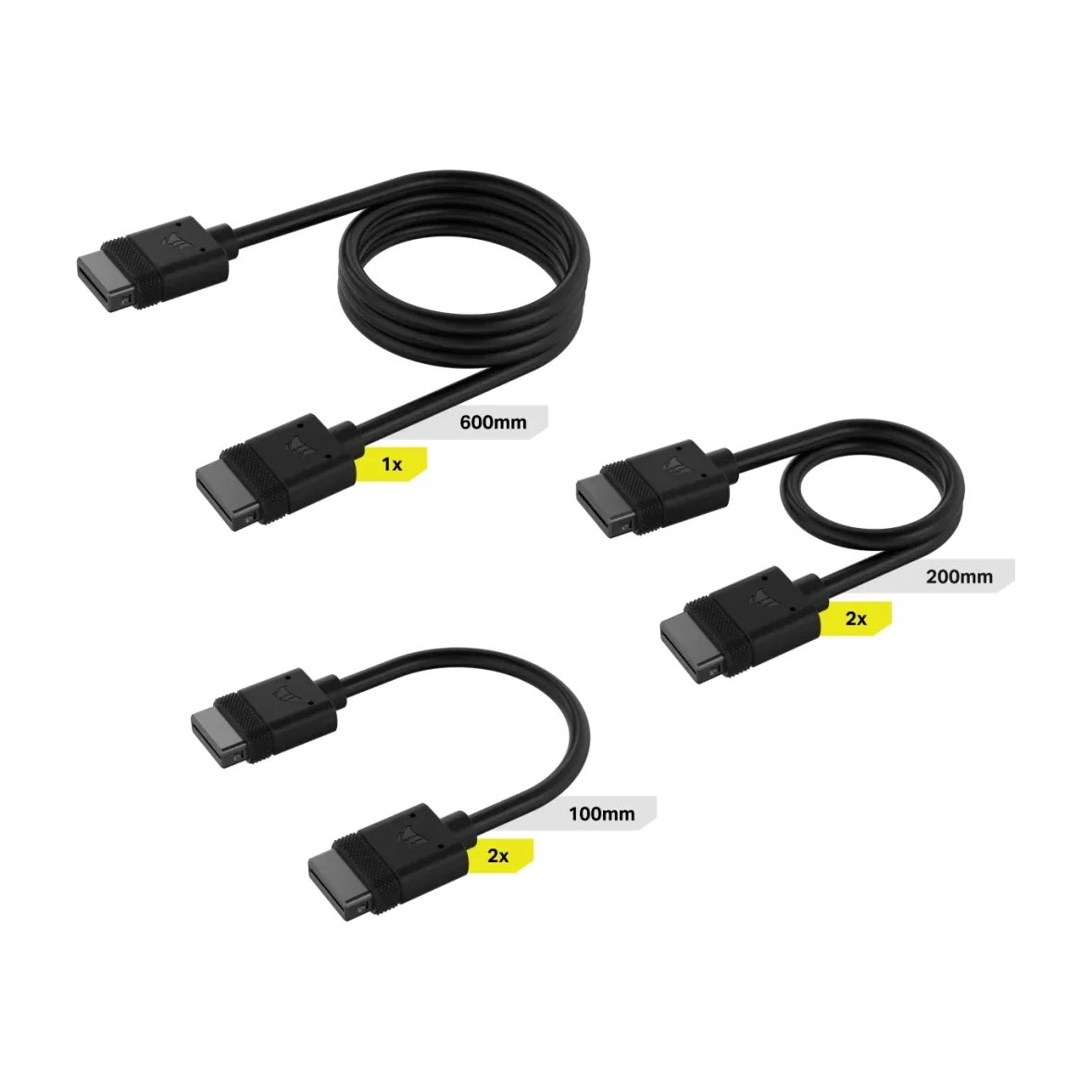 Corsair iCUE LINK Cable Kit with Straight connectors, Black - Corsair | Buy Online in South Africa