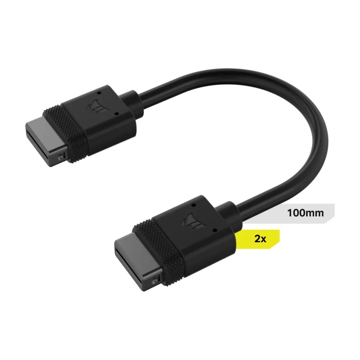 CorsairiCUE LINK Cable, 2x 100mm with Straight connectors, Black | Buy Online in South Africa