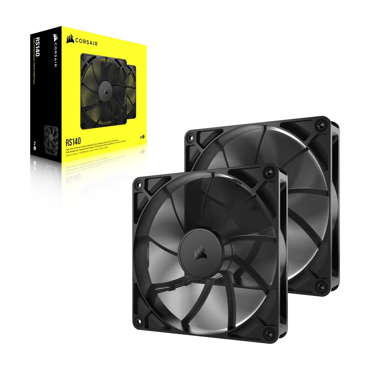 Corsair RS140 140mm PWM Fans Dual Pack - Corsair | Buy Online in South Africa