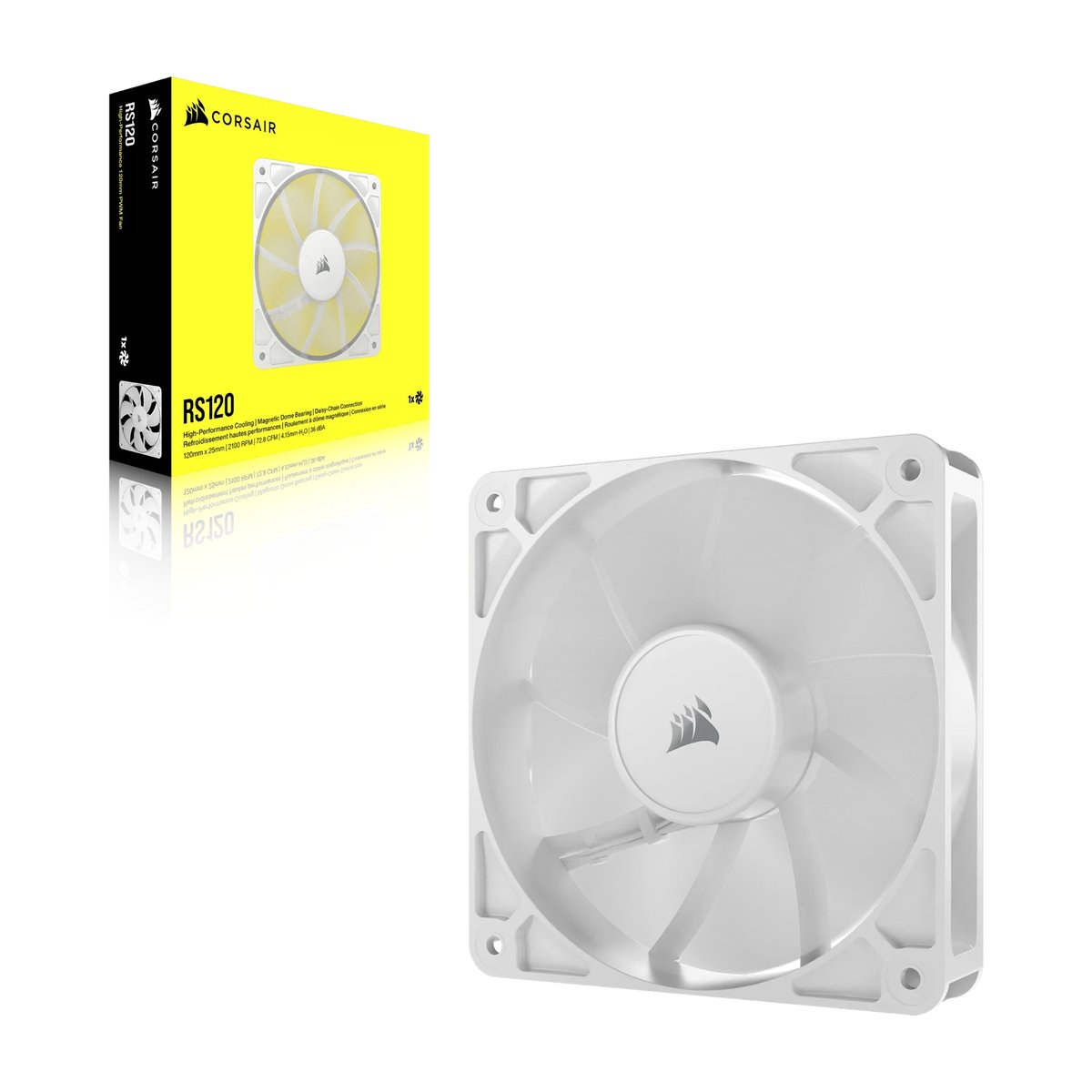Corsair RS120 120mm PWM Fan – White - Corsair | Buy Online in South Africa