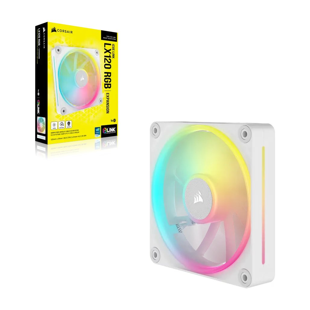 Corsair iCUE LINK LX120 RGB 120mm PWM Fan – Dual Light Loops - Corsair | Buy Online in South Africa