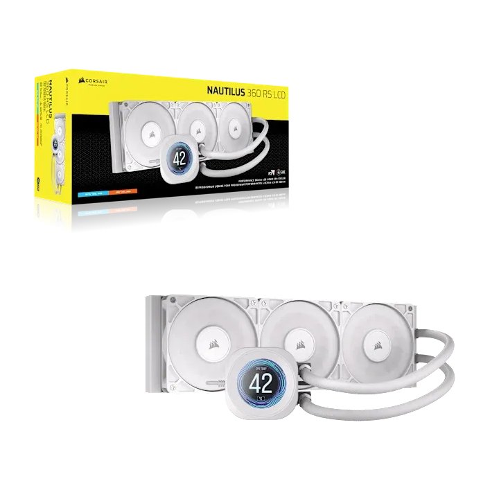 NAUTILUS 360 RS LCD Liquid CPU Cooler – 2.1" IPS LCD Screen – RS120 Fans – 360mm Radiator | Buy Online in South Africa