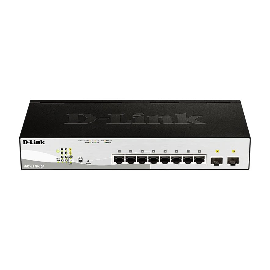 D-LINK 8-ports 10/100/1000Base-T PoE Smart Switch plus 2 SFP ports - 78W PoE budget | Buy Online in South Africa