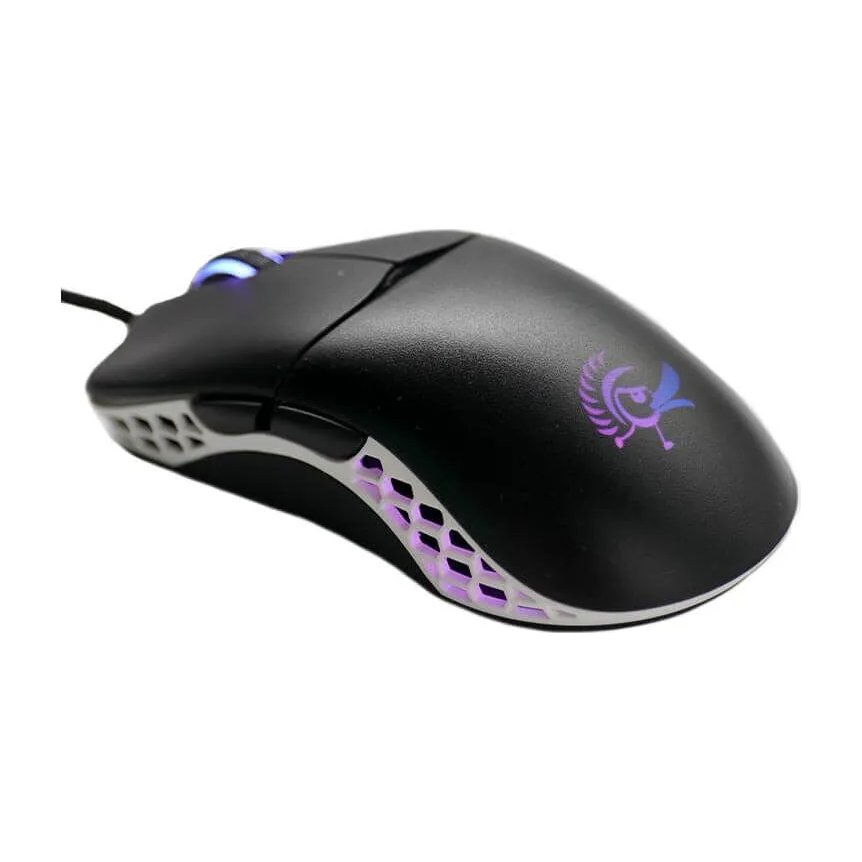 Ducky Mouse Feather Black and White – Omron D2FC-F-K 60M switches, PixArt sensor, 16000 DPI | Buy Online in South Africa