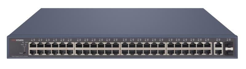 Hikvision L2 Smart Managed 48 Gigabit PoE ports 2 Gigabit RJ45 2 Gigabit SFP uplink ports - Hikvision | Buy Online in South Africa