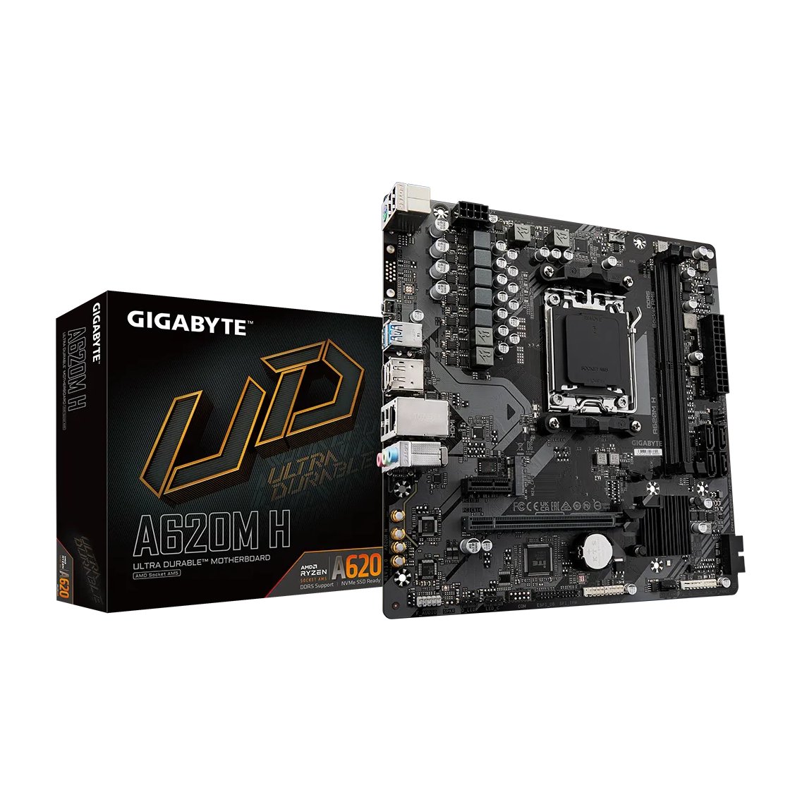 Gigabyte AMD A620 Chipset for AMD AM5, 2x Dual DDR5, 1x M2, HDMI, DP, mATX - Gigabyte | Buy Online in South Africa