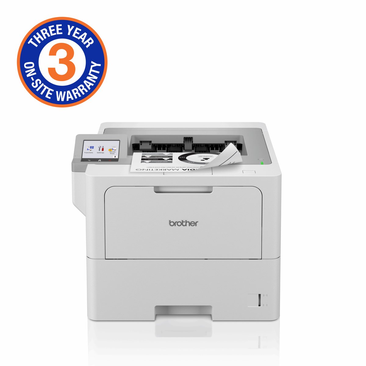 Brother High-Speed Monochrome Duplex Laser Printer with wired network capability (3YR onsite) - Brother | Buy Online in South Africa