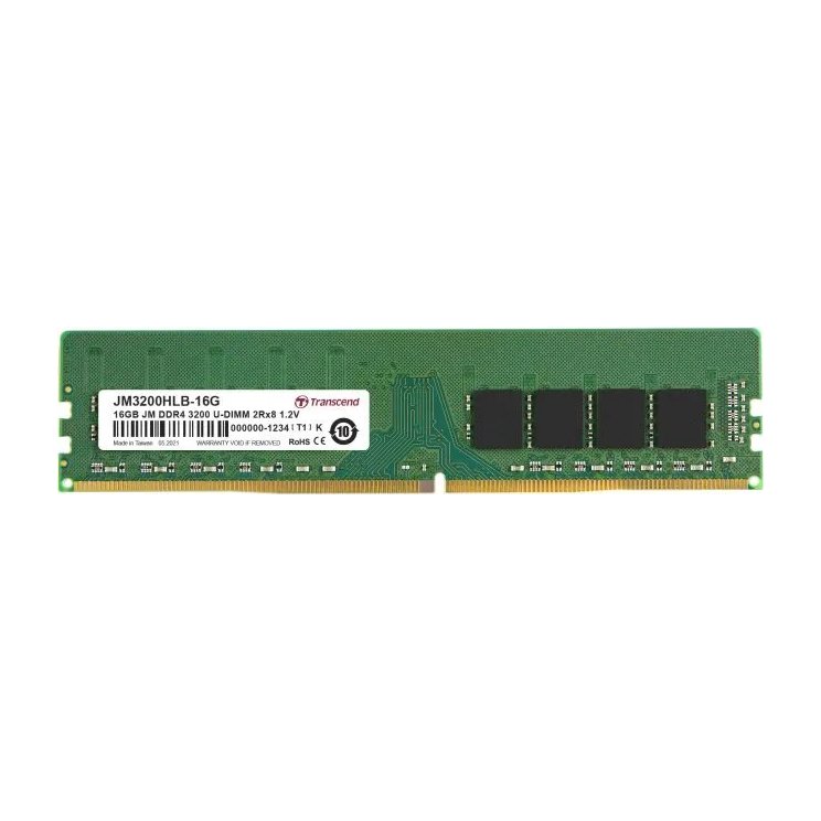 Transcend JET Memory 16GB DDR4-3200 Desktop U-dimm 2RX8 CL22 - Transcend | Buy Online in South Africa