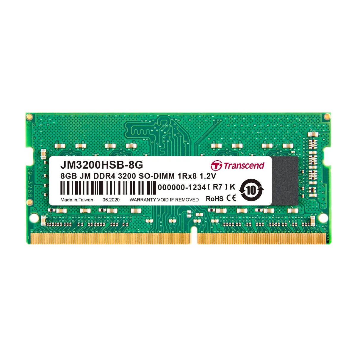 Transcend 8GB DDR4 3200MHZ SO-DIMM 1Rx8 1Gx8 CL22 1.2V - Transcend | Buy Online in South Africa