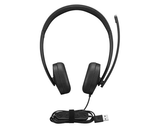 Lenovo USB-A Wired Stereo Headset Gen 2, Inline Control Box, Double-Sided Boom Mic, 2yr Carry In - lenovo | Buy Online in South Africa
