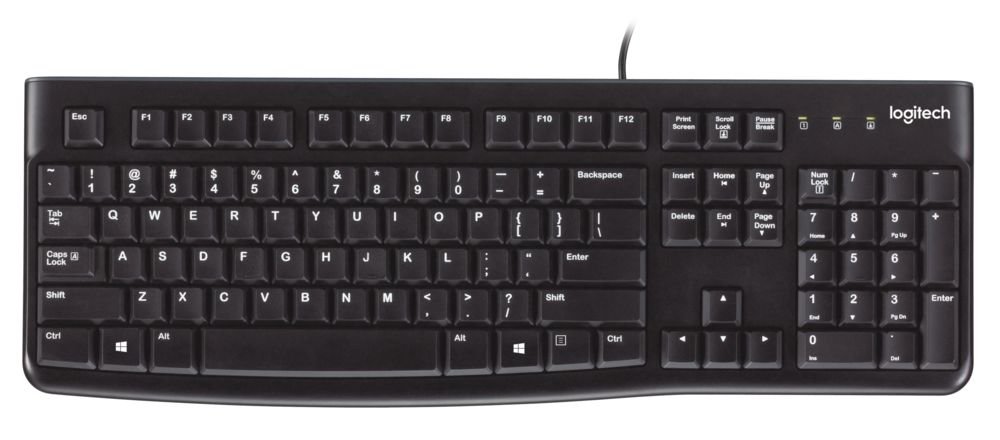 Logitech K120 - Wired Keyboard - Black - USB - Logitech | Buy Online in South Africa