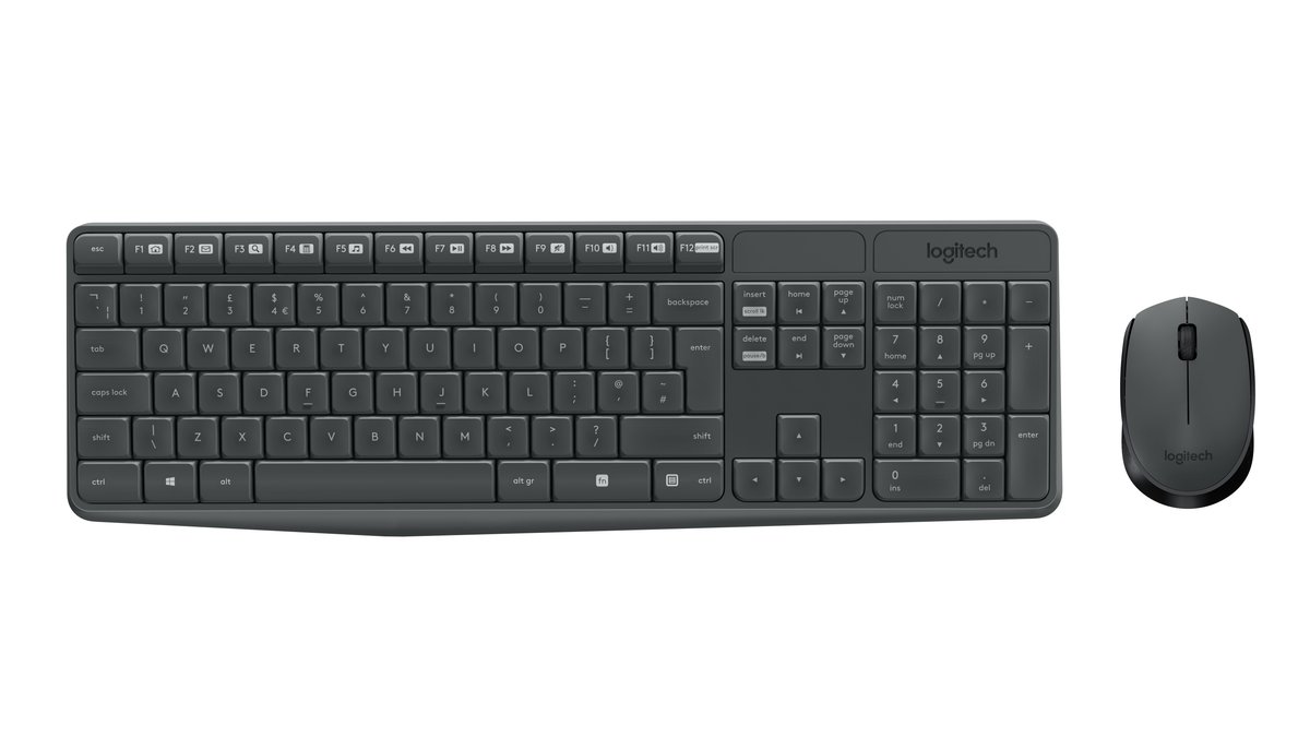 Logitech MK235 - Wireless Keyboard and Mouse combo - Graphite - USB - Logitech | Buy Online in South Africa