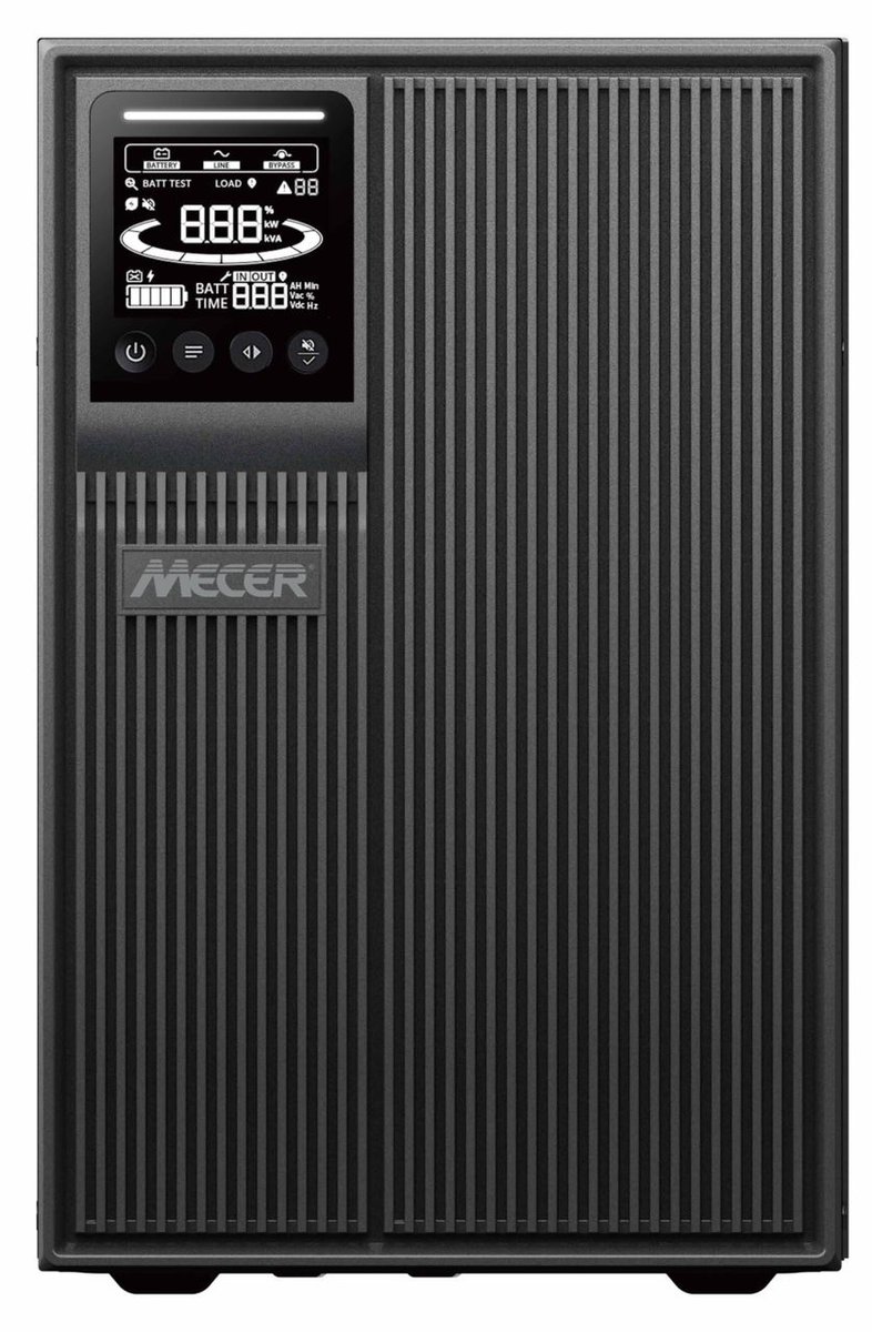 MECER INNOVA Basic G2 3KVA ON-LINE TOWER UPS PF 0.9/ Internal Battery 6 x 12V/9Ah + NMC Network Card. - Mecer | Buy Online in South Africa