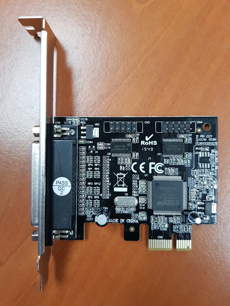PCIE 2 Port SERIAL+1 Port Parallel IC9910 W/LP Bracket. | Buy Online in South Africa