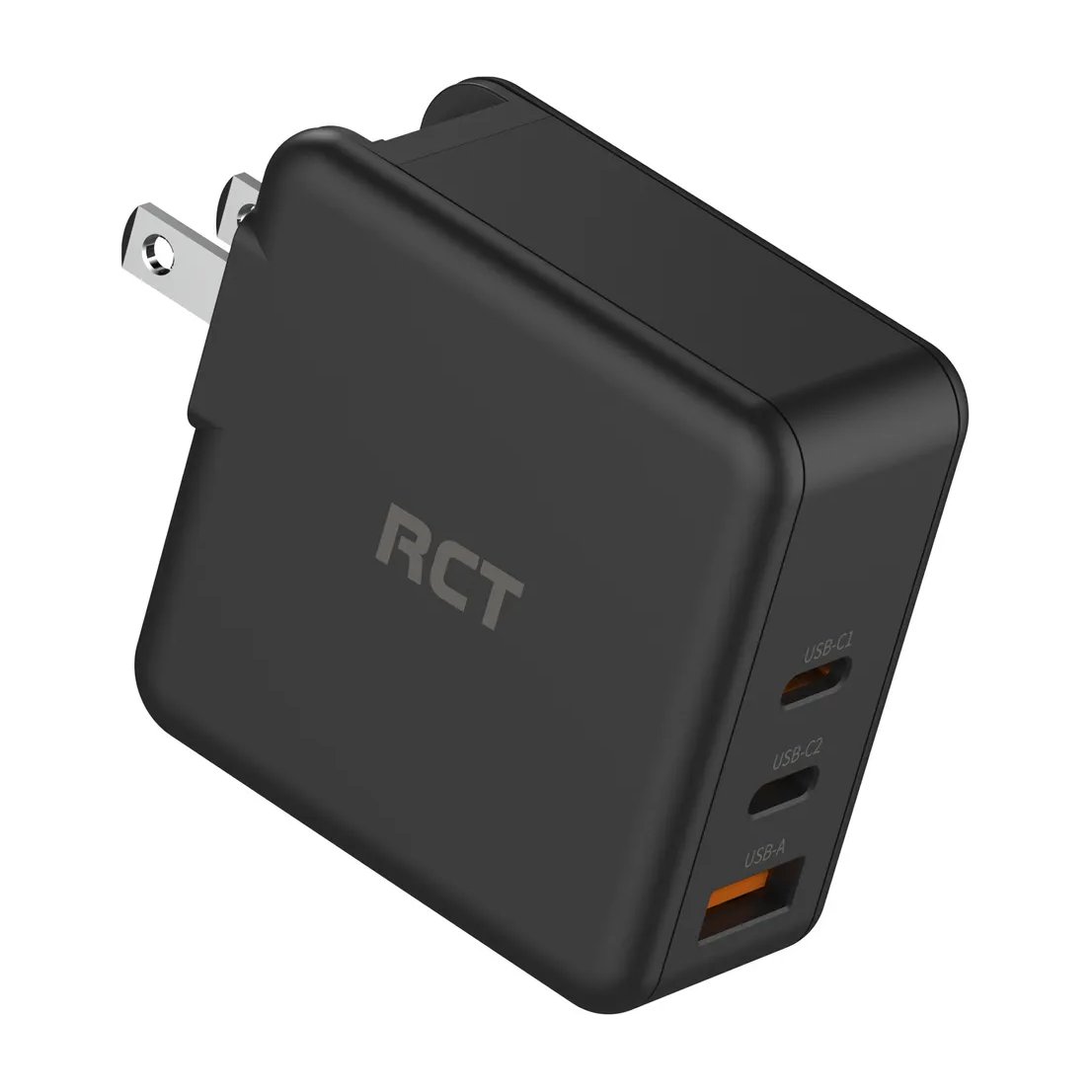 RCT 65W GaN fast charging travel kit, Travel adapter + (EU+UK+SA) Plug and cable - RCT | Buy Online in South Africa