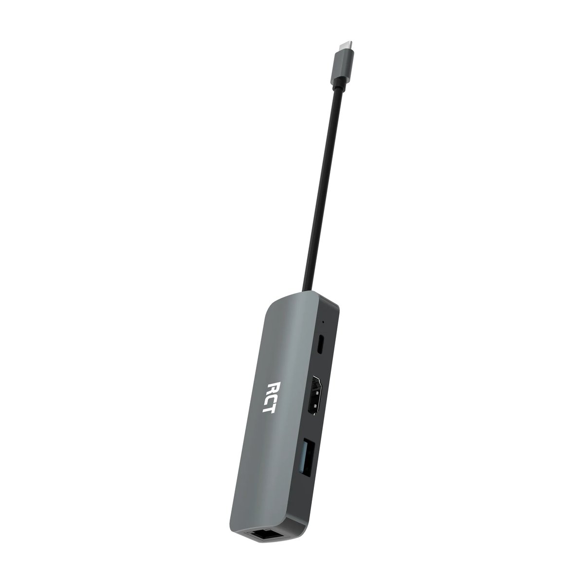 RCT compact 4-in-1 USB type C hub with 1 HDMI, 1 USB 3.0, RJ45 and USB C Power pass-through - RCT | Buy Online in South Africa