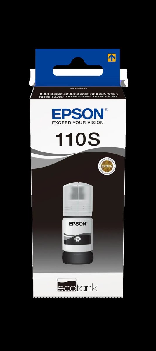 Epson 110S Ink Bottles Black L 40ml EcoTank M3170 / M3140 / M2170 / M2141 / M1180 / M1170 / M1140 - Epson | Buy Online in South Africa