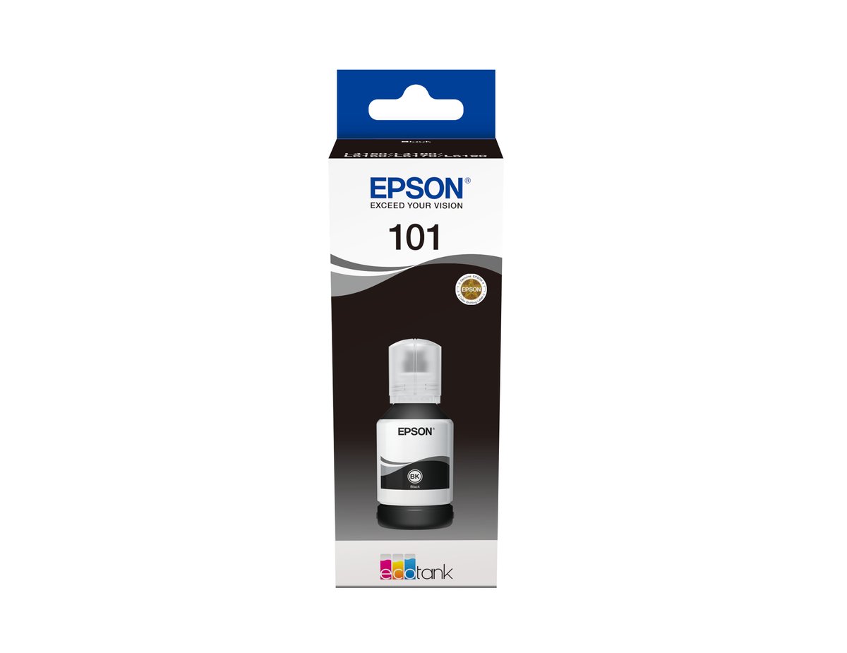 Epson 101 Ink Bottles Black 127ml Ecotank L4150 / L4156 / L4160 / L4260 / L6160 / L6170 / L6176 - Epson | Buy Online in South Africa