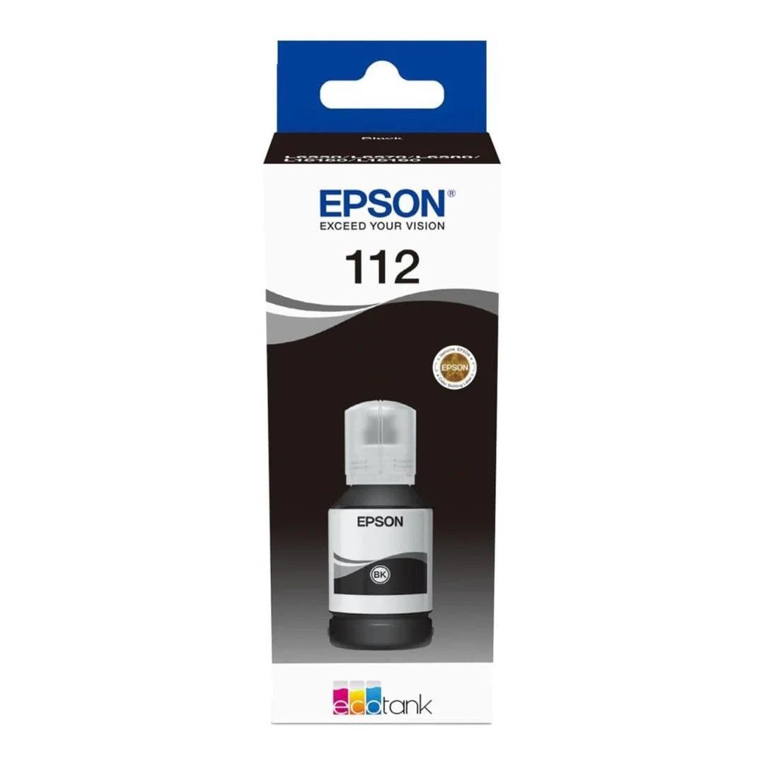 Epson 112 Ink Bottles Black 127ml L6580 / L15150 / L15160 7500 pages - Epson | Buy Online in South Africa