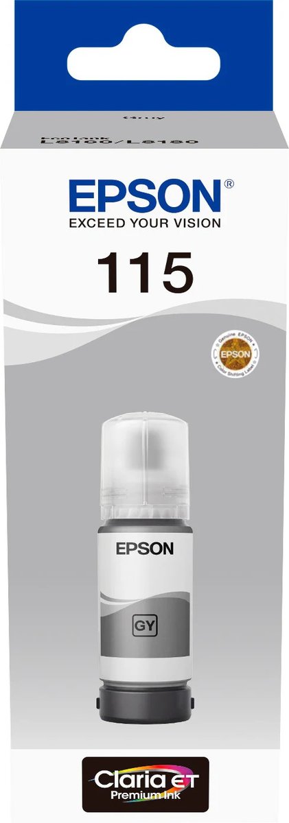 Epson 115 Ink Bottles Grey 70ml EcoTank L8160 6200 pages 2300 Photos - Epson | Buy Online in South Africa