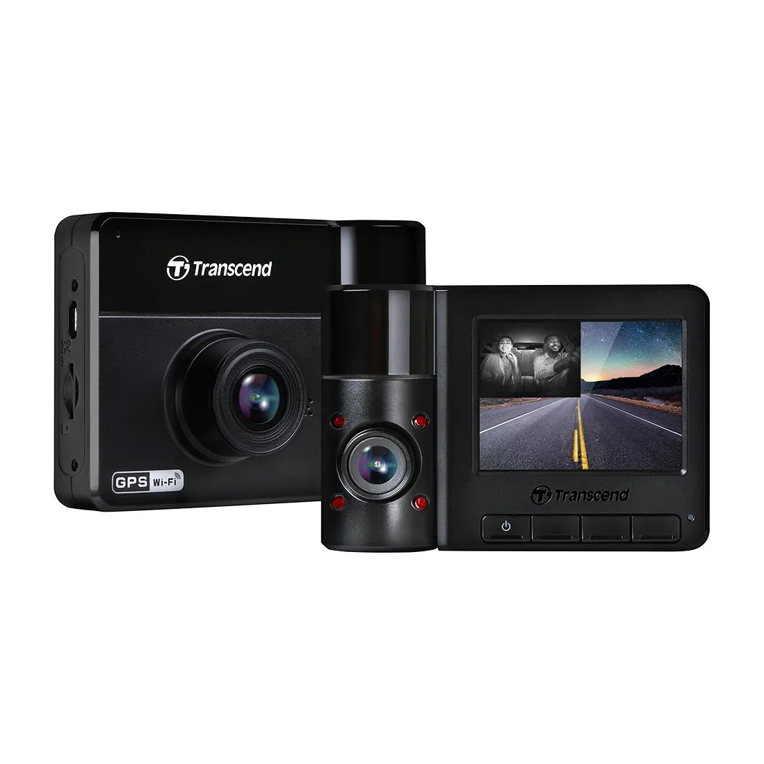 Transcend Drivepro 550 (Model B) Dual Lens Dash CAM With 128GB MICROSD Card - Transcend | Buy Online in South Africa