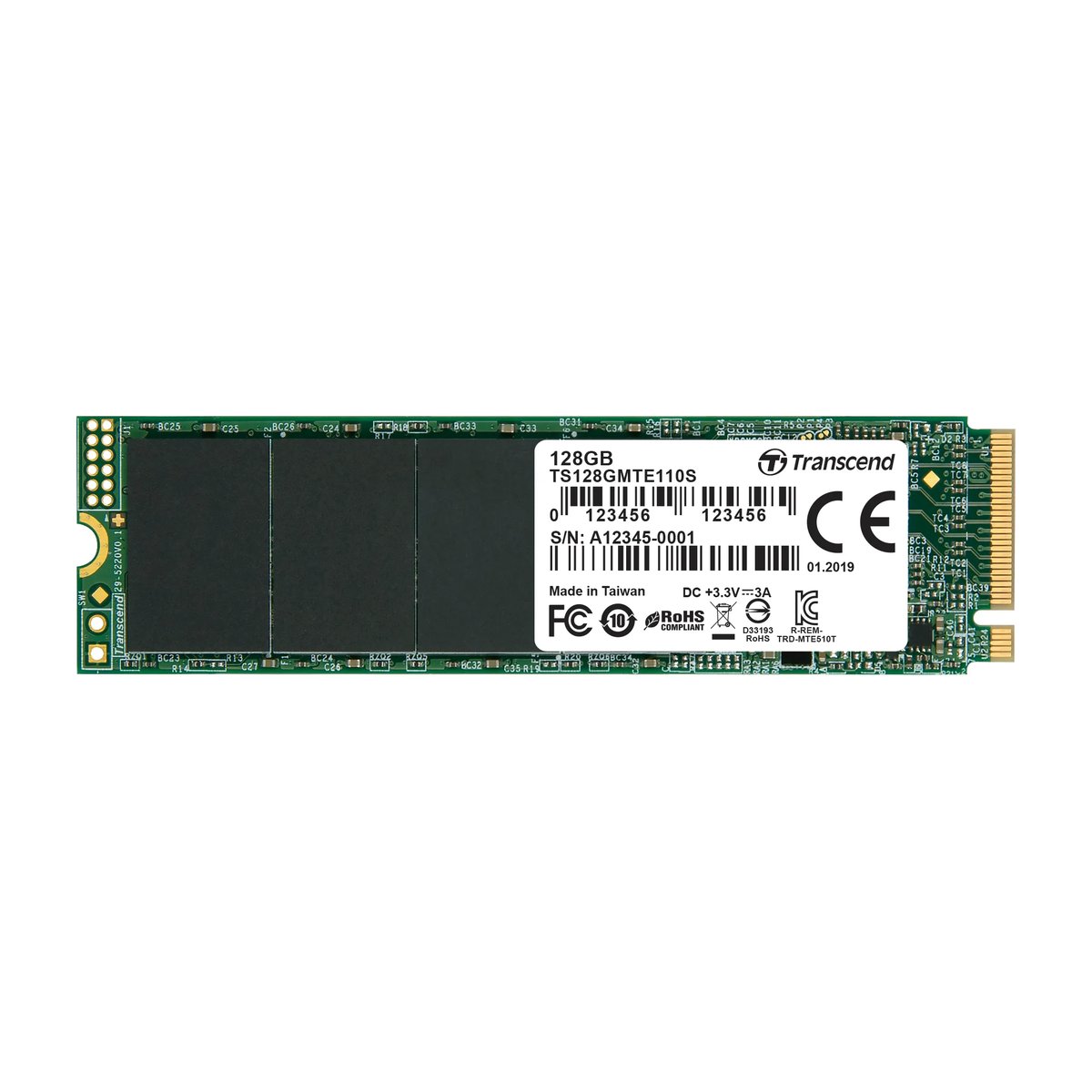Transcend 128GB MTE110S PCI-E GEN 3x4 M.2 2280 SSD 3D TLC – 1500 MB/s Read 550 MB/s Write – 50 TBW - Transcend | Buy Online in South Africa
