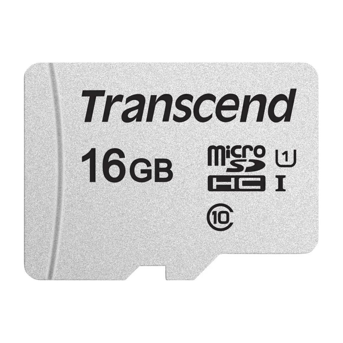 Transcend 300S 16GB Micro SD UHS-I U1 Class 10 Read 95 MB/S Write 45MB/S With SD Adapter - Transcend | Buy Online in South Africa
