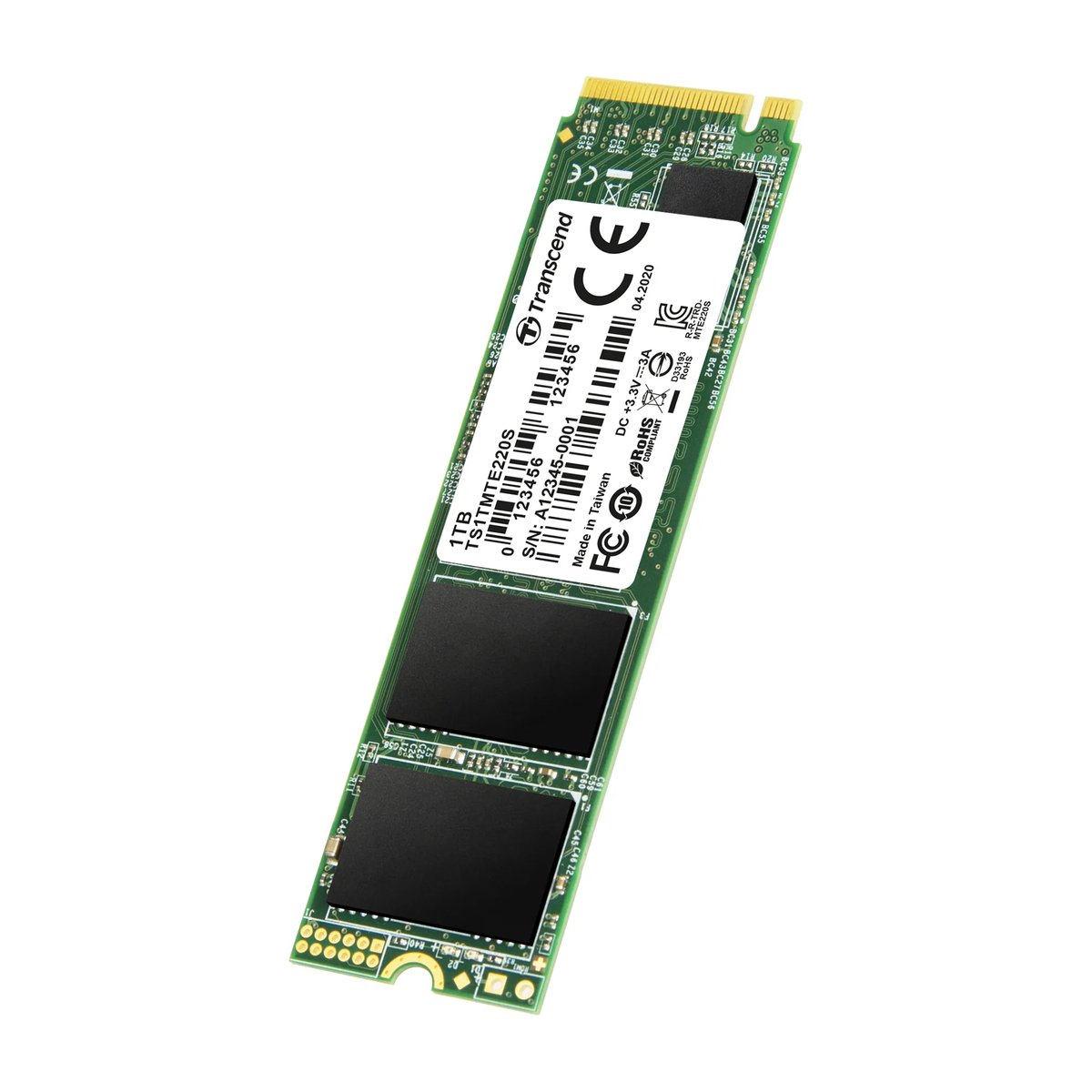 Transcend 1TB MTE220S PCI-E GEN 3x4 NVMe M.2 2280 SSD 3D TLC with DRAM cache -3500 MB/s Read 3200 MB/s Write - | Buy Online in South Africa