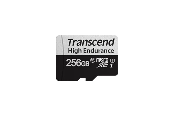 Transcend 350V 256GB High Endurance Micro SD UHS-I U3 C10 SDXC – Read 100 MB/S – Write 45MB/S – With SD Adptor | Buy Online in South Africa