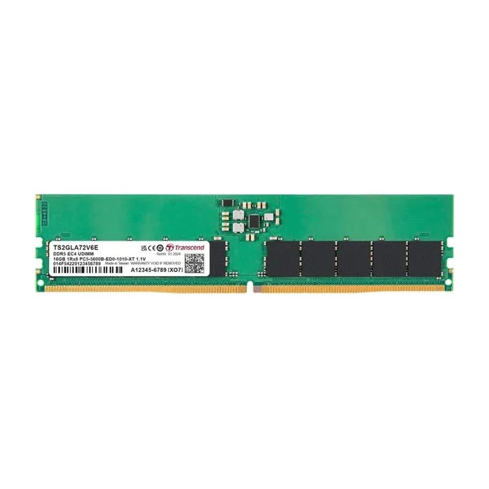 Transcend 16GB DDR5-5600 ECC DIMM 1Rx8 2Gx8 CL46 1.1V - Transcend | Buy Online in South Africa