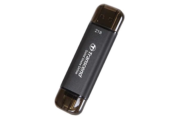 Transcend 2 TB ESD310C USB3.2 TYPE A & C (USB 10Gbps) OTG COMPACT PORTABLE SSD - Transcend | Buy Online in South Africa